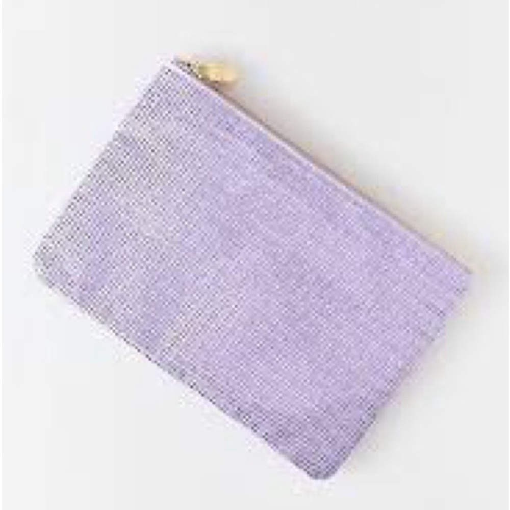 Stoney Clover Lane purple
Sparkle  Flat Pouch nwt